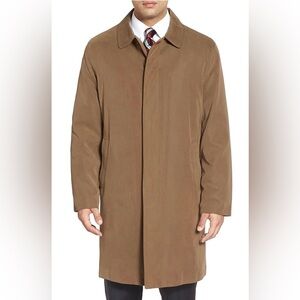 London Fog Men's Durham Rain Coat with Zip-Out Body, British Khaki, 36 Short